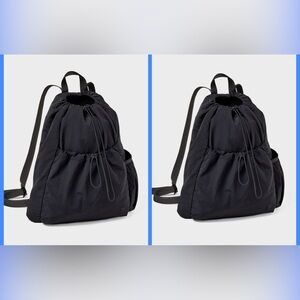 All In Motion / Bundle of Two Cinch Backpack / Black